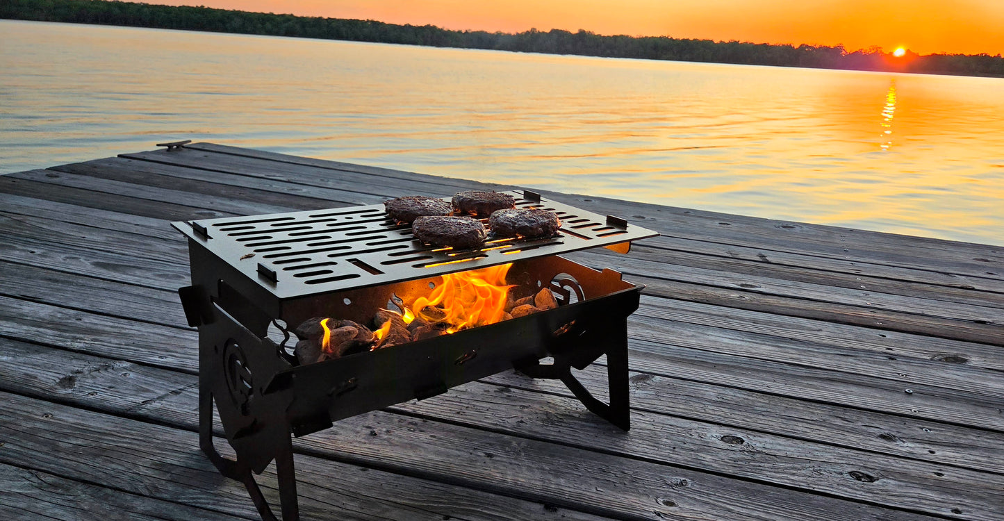 Flat Pack Camping Grill